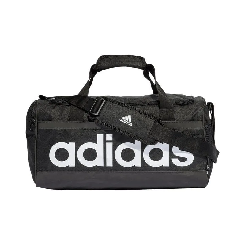 ADIDAS ESSENTIALS LINEAR BLACK DUFFLE BAG (MEDIUM)