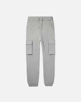 Balmain Print Cargo Sweatpants Grey