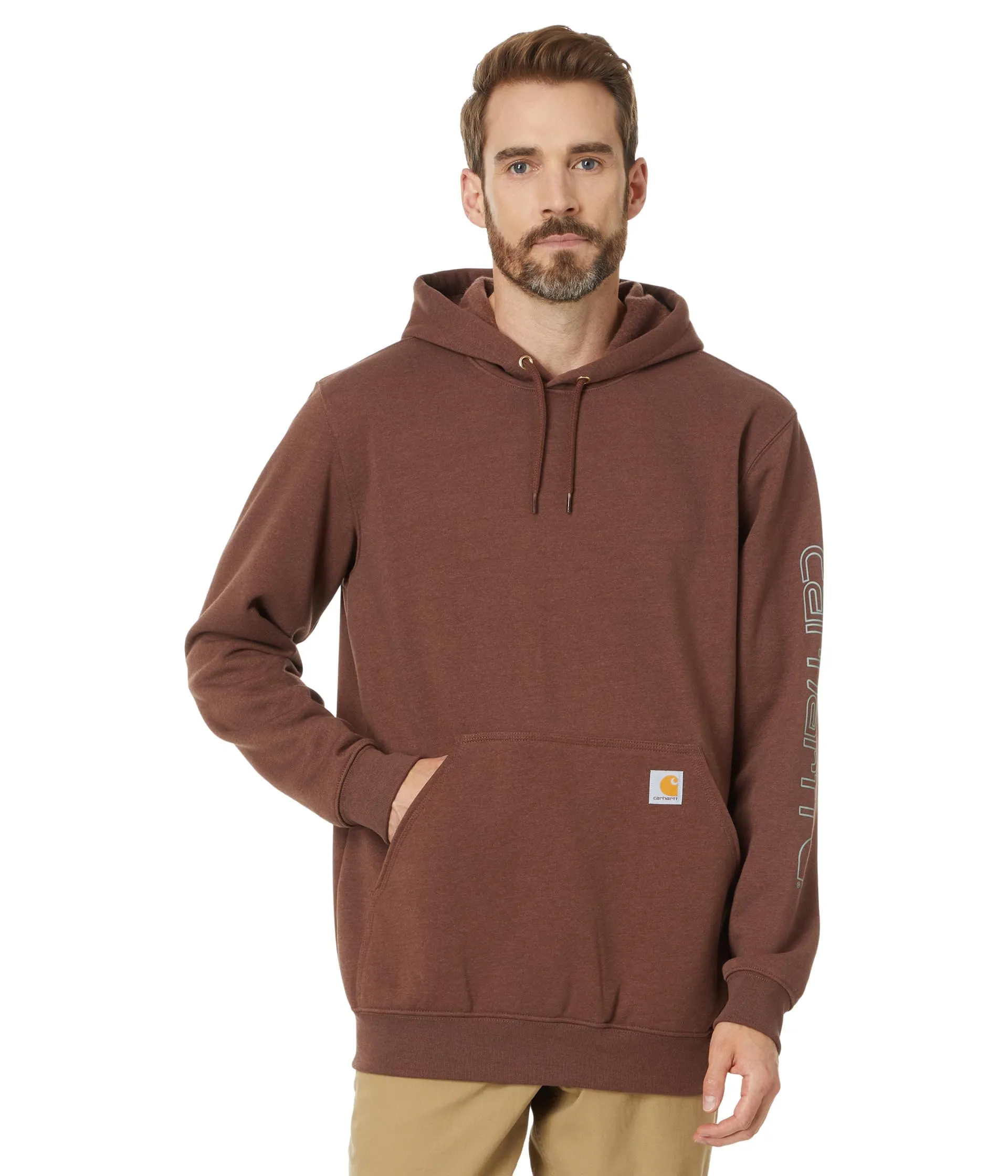 Carhartt K288 Men's Loose Fit Midweight Logo Sleeve Graphic Sweatshirt