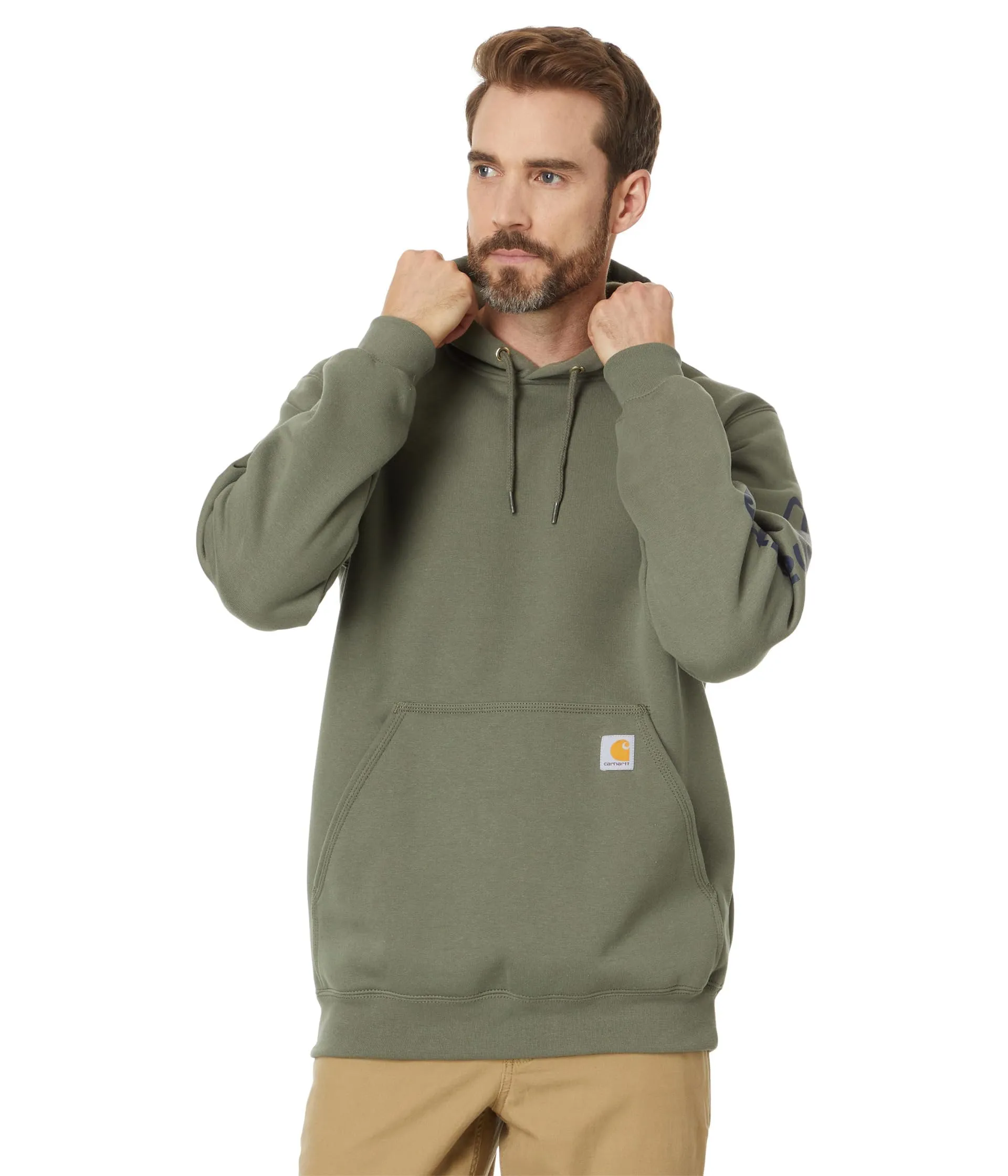 Carhartt K288 Men's Loose Fit Midweight Logo Sleeve Graphic Sweatshirt