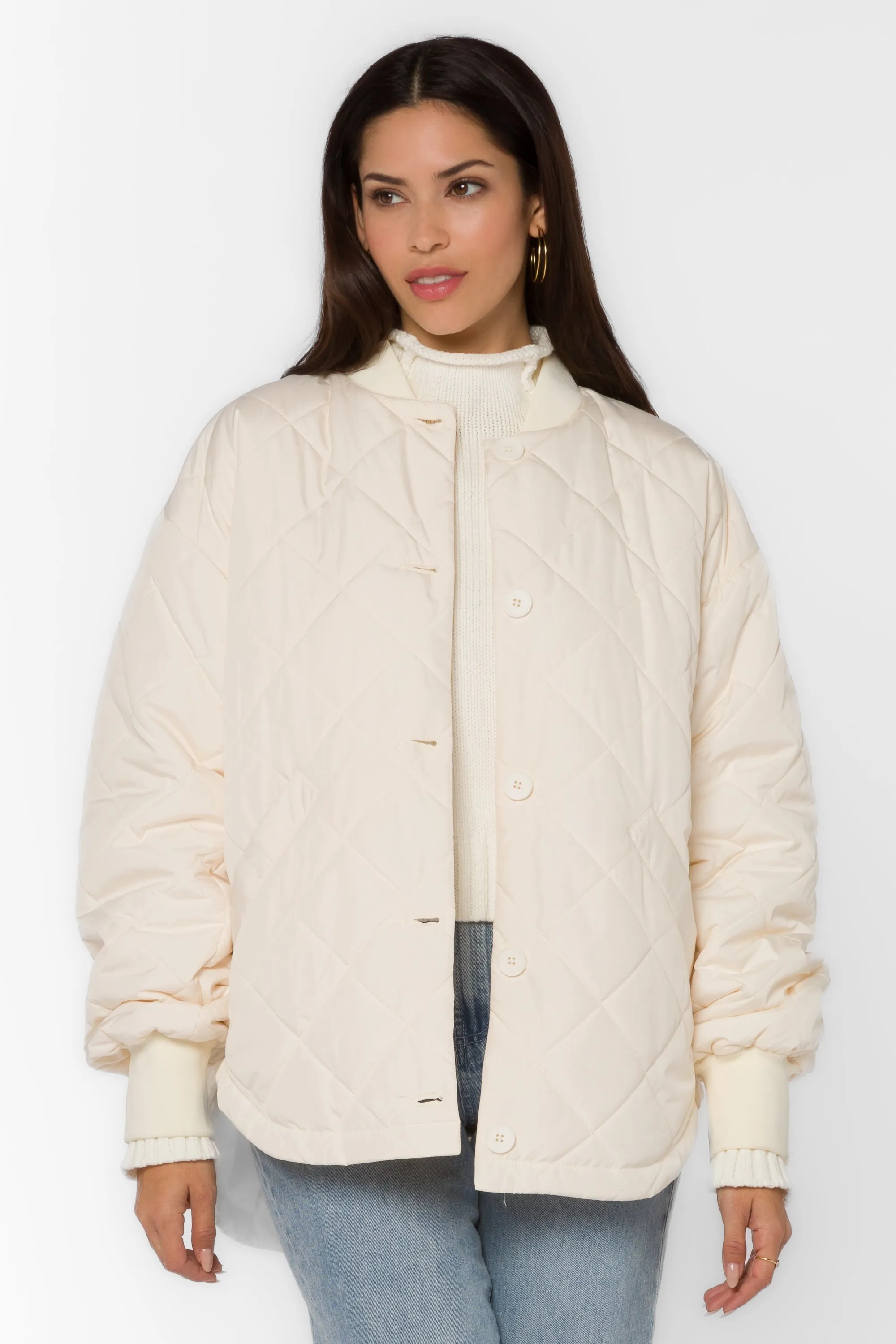 Celeste Ivory Quilted Jacket