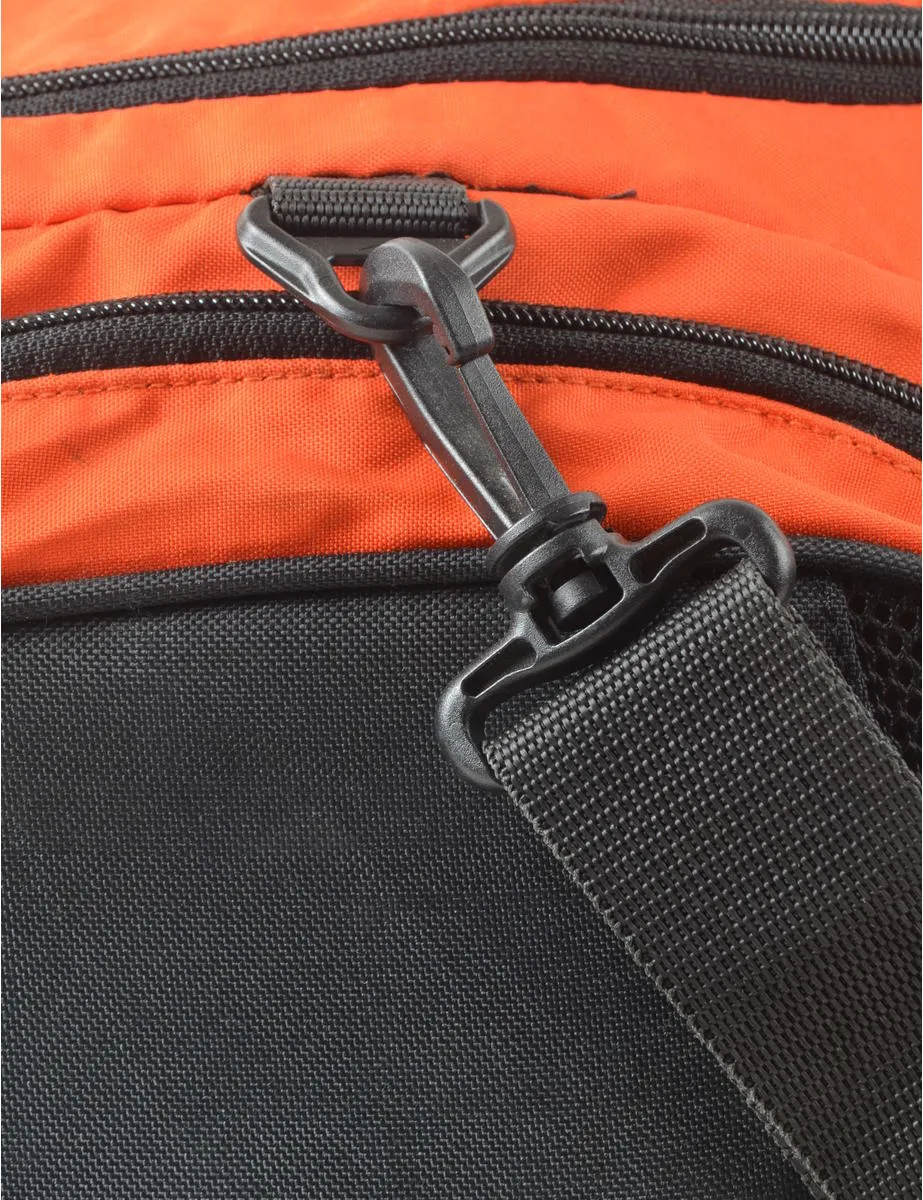 Dark Grey & Orange Nike Duffle Bag - M