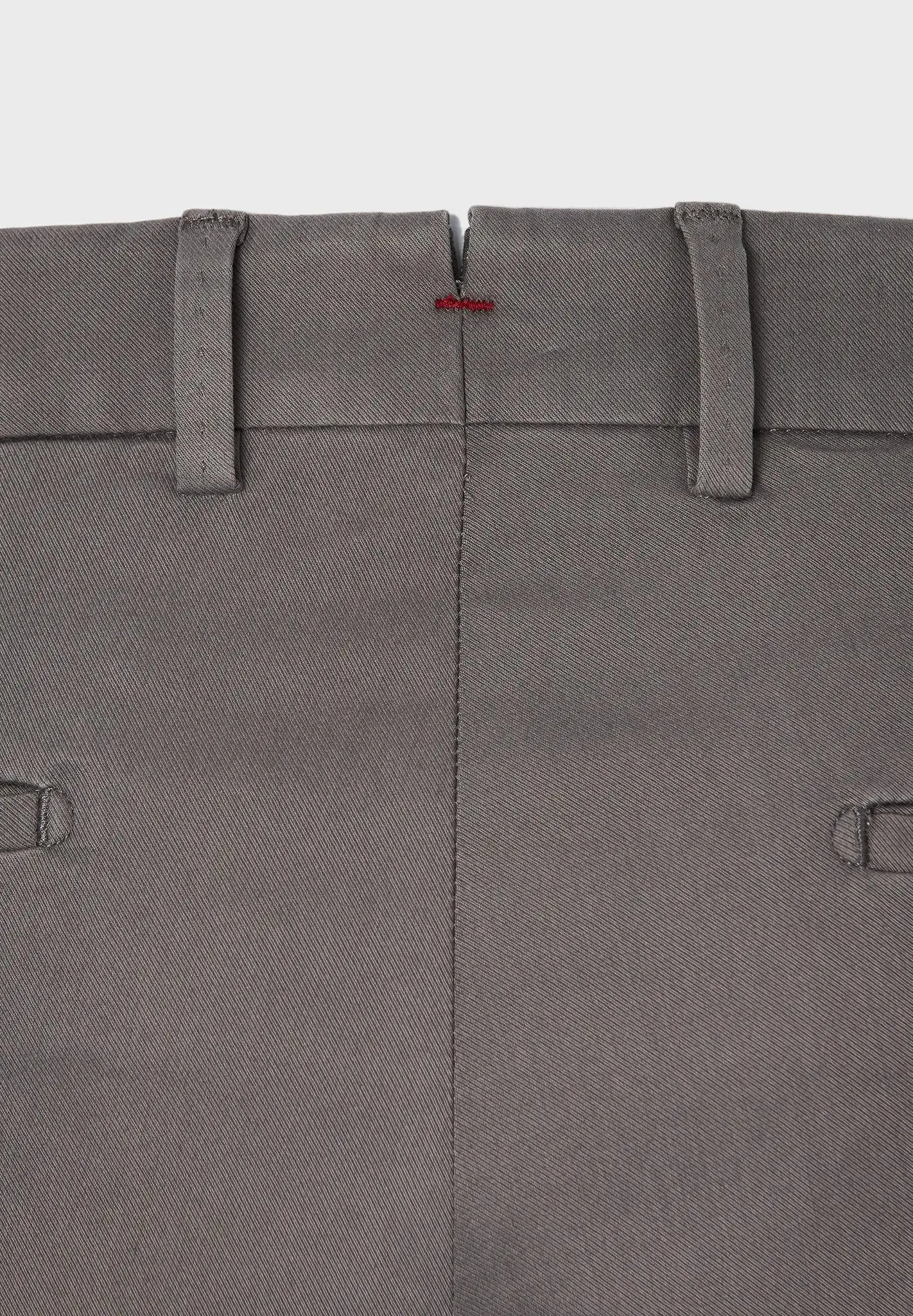 ID24786-Hiltl- Grey Tricotine Cotton Trouser
