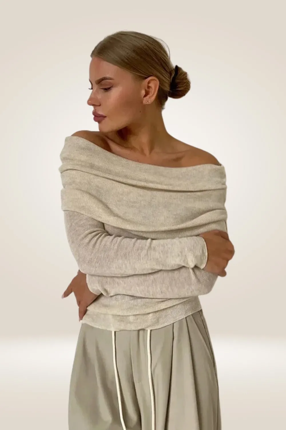 Leyla Off The Shoulder Sweater