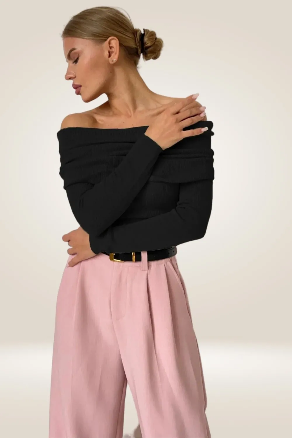 Leyla Off The Shoulder Sweater