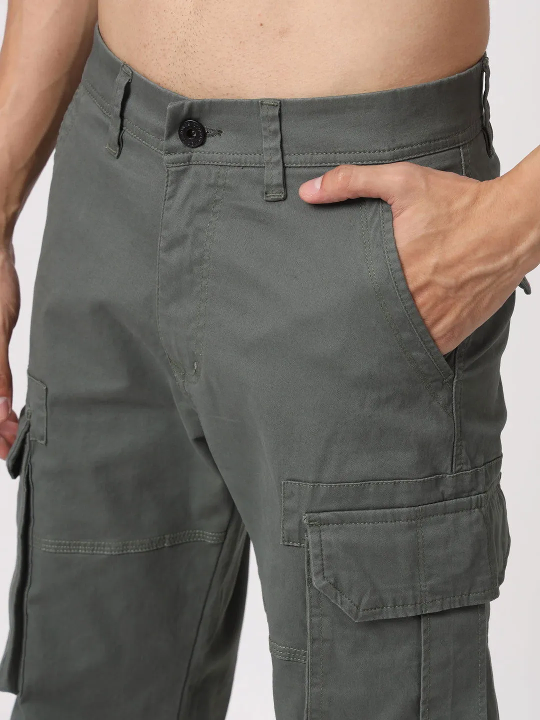 New straight olive cargo