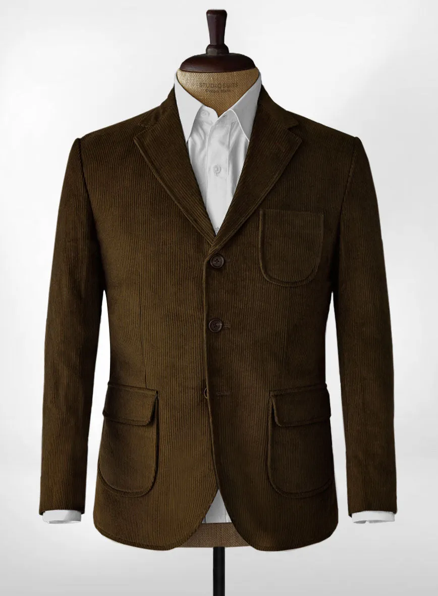 Patch Pockets Corduroy Jacket