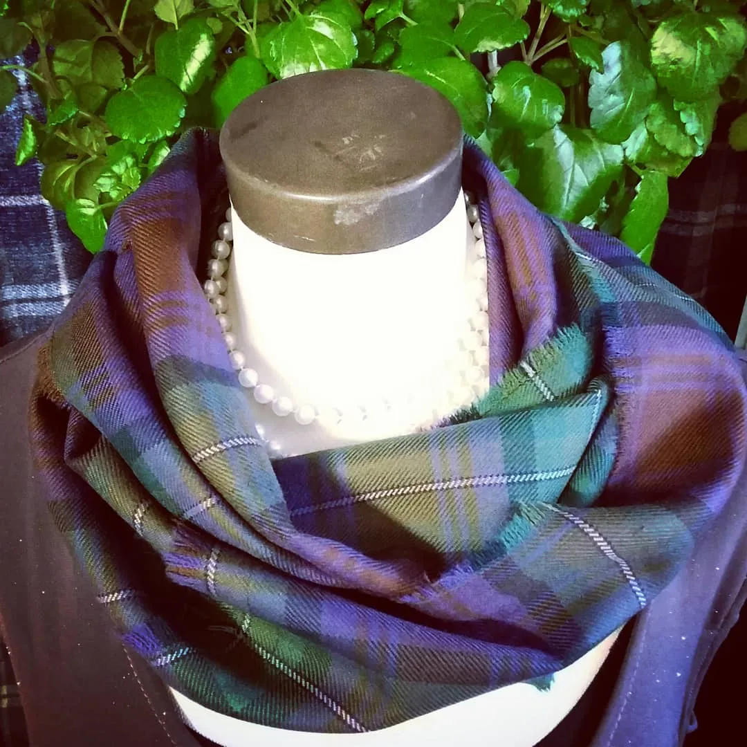 Raw Edge Infinity Scarf - in stock