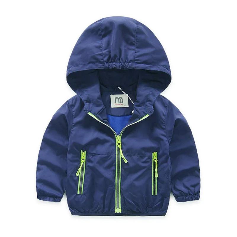 Spring Autumn Kids Jacket Boys Girls Windbreaker - Free Shipping to N.A.